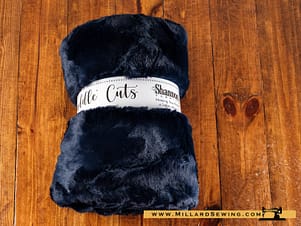 Minky, 2 Yard Luxe Cuddle Cuts in Hide Navy by Shannon Fabrics