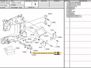 Bracket for Singer Sewing Machines