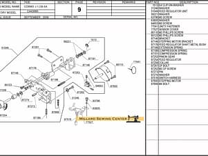 Switch Harness for Singer 7430 Sewing Machines