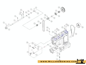 Thread Take Up Lever, Complete Singer Model 3342 Fashion Mate