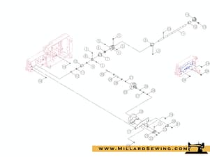 Bar, Lower Feed Assembly for Singer 3333 & 3342 Sewing Machines
