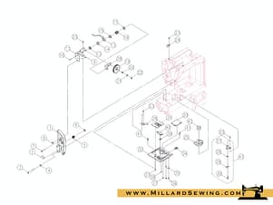 Rotary Hook, Complete for Singer Model 3342 Fashion Mate