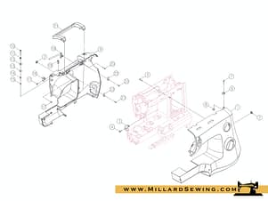 Back Cover for Singer 3333 & 3342 Sewing Machines