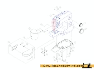 Face Plate for Singer Model 3342 Fashion Mate