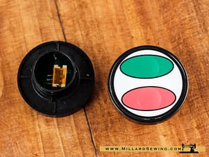 Button, Right Side (Red/Green) for Long Arm Sewing Machines