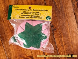 Pincushion, Extra Large with Strawberry Emery, in Assorted Colors by Dritz