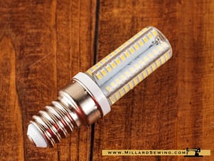 Light Bulb, 120V 1/2" Screw-In Type for Multiple Makes & Models of Sewing Machines