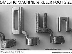 Ruler Foot Design Domestic by Westalee Design