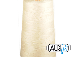 40wt 3ply Cotton Thread in 2026 White in a 3280yd Cone by Aurifil