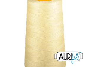 40wt 3ply Cotton Thread in 2110 Light Lemon in a 3280yd Cone by Aurifil