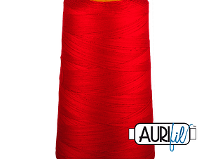 40wt 3ply Cotton Thread in 2250 Red in a 3280yd Cone by Aurifil