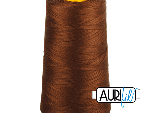 40wt 3ply Cotton Thread in 2360 Chocolate in a 3280yd Cone by Aurifil