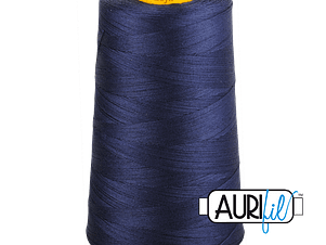 40wt 3ply Cotton Thread in 2785 Very Dark Navy in a 3280yd Cone by Aurifil