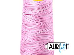 40wt 3ply Cotton Thread in 4660 Pink Taffy in a 3280yd Cone by Aurifil