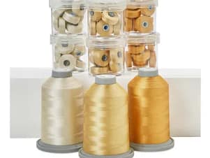 Top to Bobbin a Glide Thread Collection with M Class Bobbins