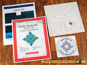 Ruler Foot Kit for Janome/New Home Sewing Machines by Sew Steady