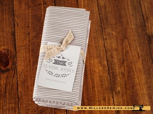 Cotton Fabric, Fat Quarter Bundle, Classic Basics in Grey By Tilda Fabric