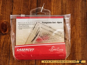 Template, Right Triangle 8 Piece Set by Sew Easy