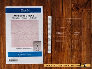 Quilting Template, Spin-E-Fex #5, Mini by Westalee Design