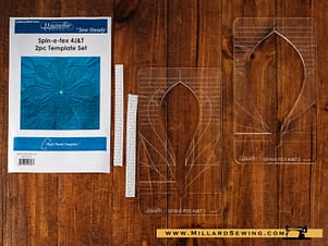 Quilting Template Set, Spin-E-Fex 2 Piece Set by Westalee Design