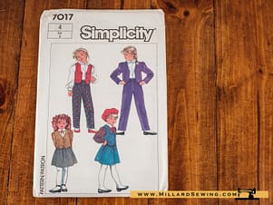 Outfit Pattern 7017 by Simplicity