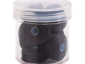 Pre-Wound Bobbins, M Class, Magna-Quilt in 11001 Black by FilTec