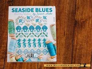 Seaside Blues by Susan Ache, Aurifloss Set by Aurifil