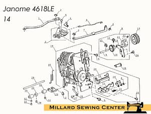 Dial Shaft, Pattern Selector for Janome/New Home Sewing Machines