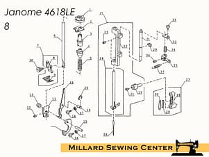Connecting Stud, Needle Bar for Janome/New Home 4618LE Sewing Machine