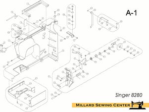 Screw, Presser Bar Lifter for Singer Sewing Machines