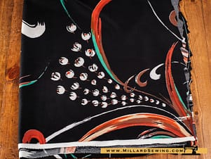 Remnant (Jersey) Black Jersey w/Pattern