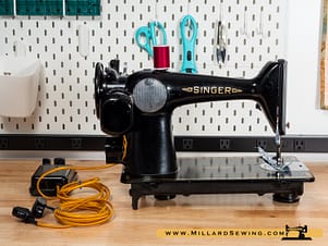 Motor Refresh & Machine Rewire Service for Singer 15-91, 201-2, & Similar Sewing Machines with PH & PG Series Potted Motors