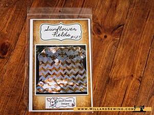 Sunflower Fields Quilt Pattern by Quilt Doodle Designs