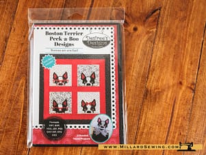 Boston Terrier Peek-a-Boo Designs Embroidery CD by Desiree's Designs