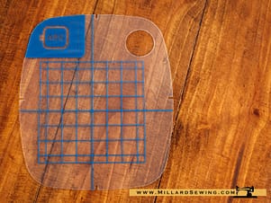 Template, Small Grid Template for Bernina Embroidery Machines & Other Embroidery Machines