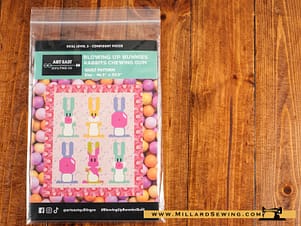 Blowing Up Bunnies - Rabbits Chewing Gum Quilt Pattern by Art East Quilting Co