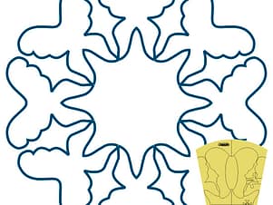 Quilting Template, Circles on Quilts Butterfly by Westalee Design