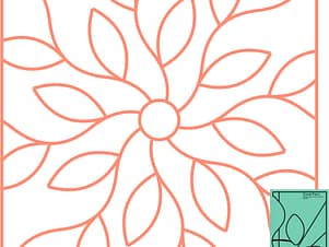 Quilting Template, Coral Fern by Westalee Design