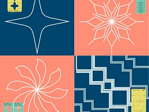 Quilting Template Set, Mrs. Claus Set by Westalee Design