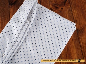 Remnant (Polyester) Blue Polka Dot