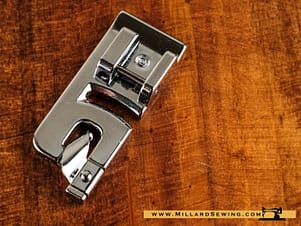Rolled Hem Foot, 3MM for Snap-O-Matic Mount BabyLock, Brother, & More