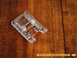 Satin Stitch Foot (F) for 9mm Elna and Janome/New Home Sewing Machines