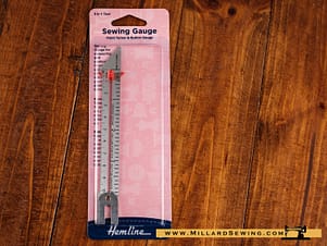 Gauge, Seam Ruler for Sewing & Knitting by Hemline