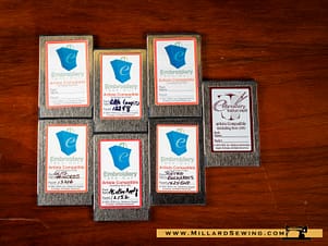 Embroidery Cards for Bernina Artista Sewing Machines