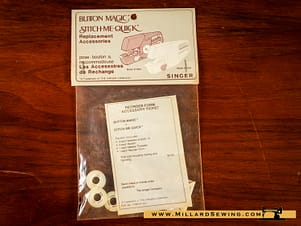 Replacement Accessories (NOS) for Singer Button Magic & Stitch Me Quick