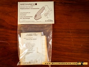 Replacement Accessories (NOS) for Match-A-Patch by Singer