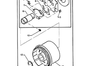 Handwheel, Plastic for Singer 4832 Sewing Machine