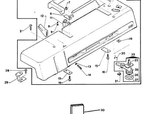 Arm Top Cover for Singer 4832 Sewing Machine