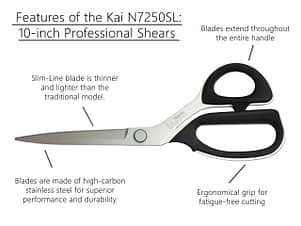 Scissors, 10" Professional Slim Line by Kai