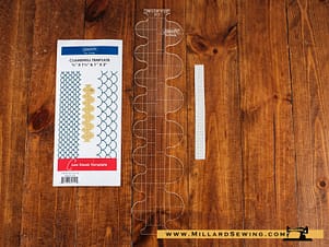 Quilting Template, Clamshell by Sew Steady